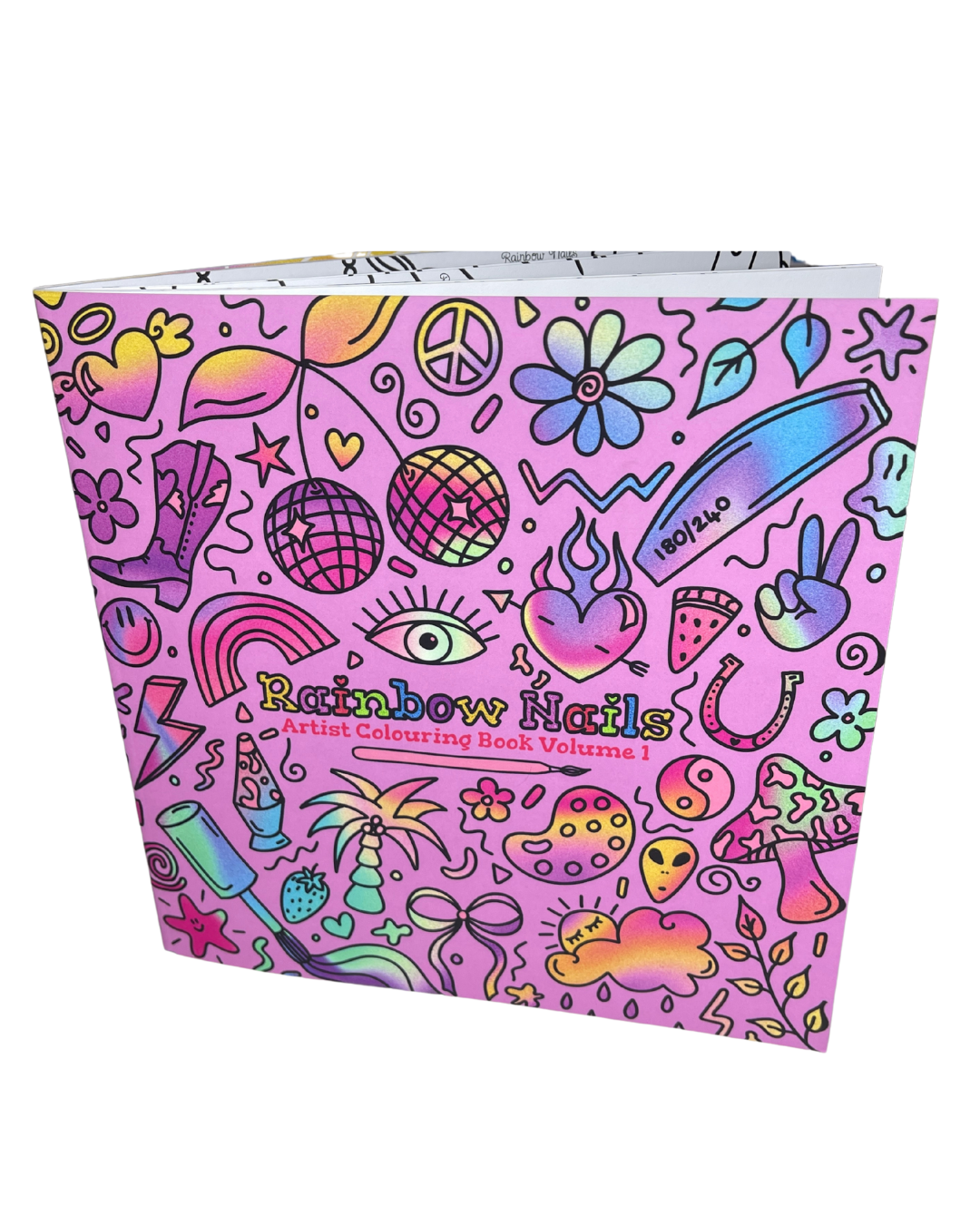Rainbow Nails Artist Colouring Book