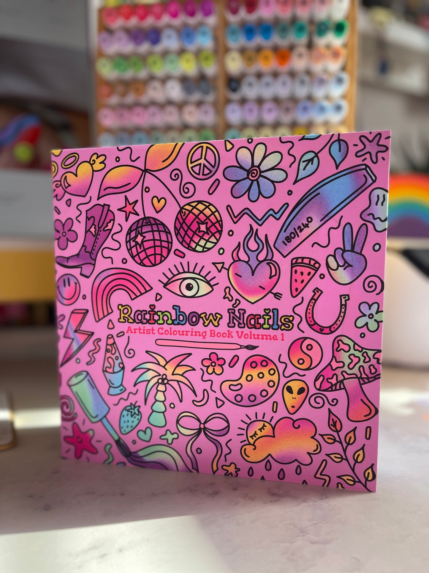 Rainbow Nails Artist Colouring Book