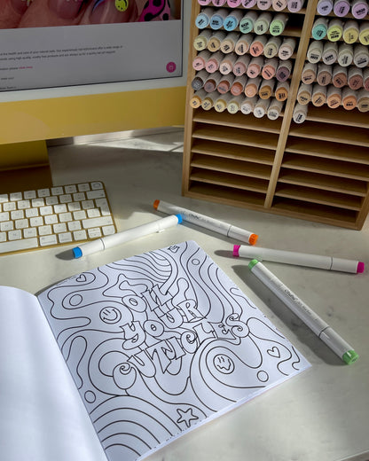 Rainbow Nails Artist Colouring Book