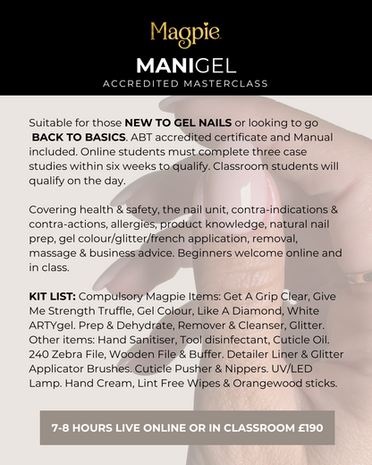 4th AUGUST - Magpie Manigel Masterclass